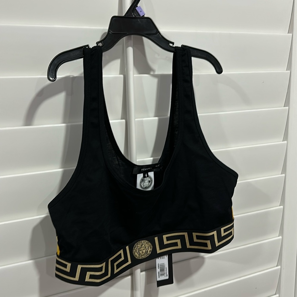 Versace cotton sports bra